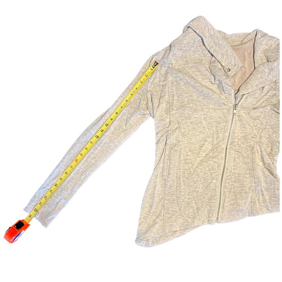 Helmut Lang Villonous Asymmetrical Light Gray Biker Jacket Size M - Picture 12 of 15